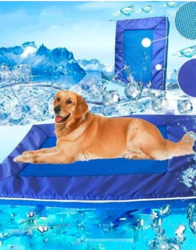 Premium Blue Cooling Pet Pad - Breathable, Comfortable & Heat Dissipating
